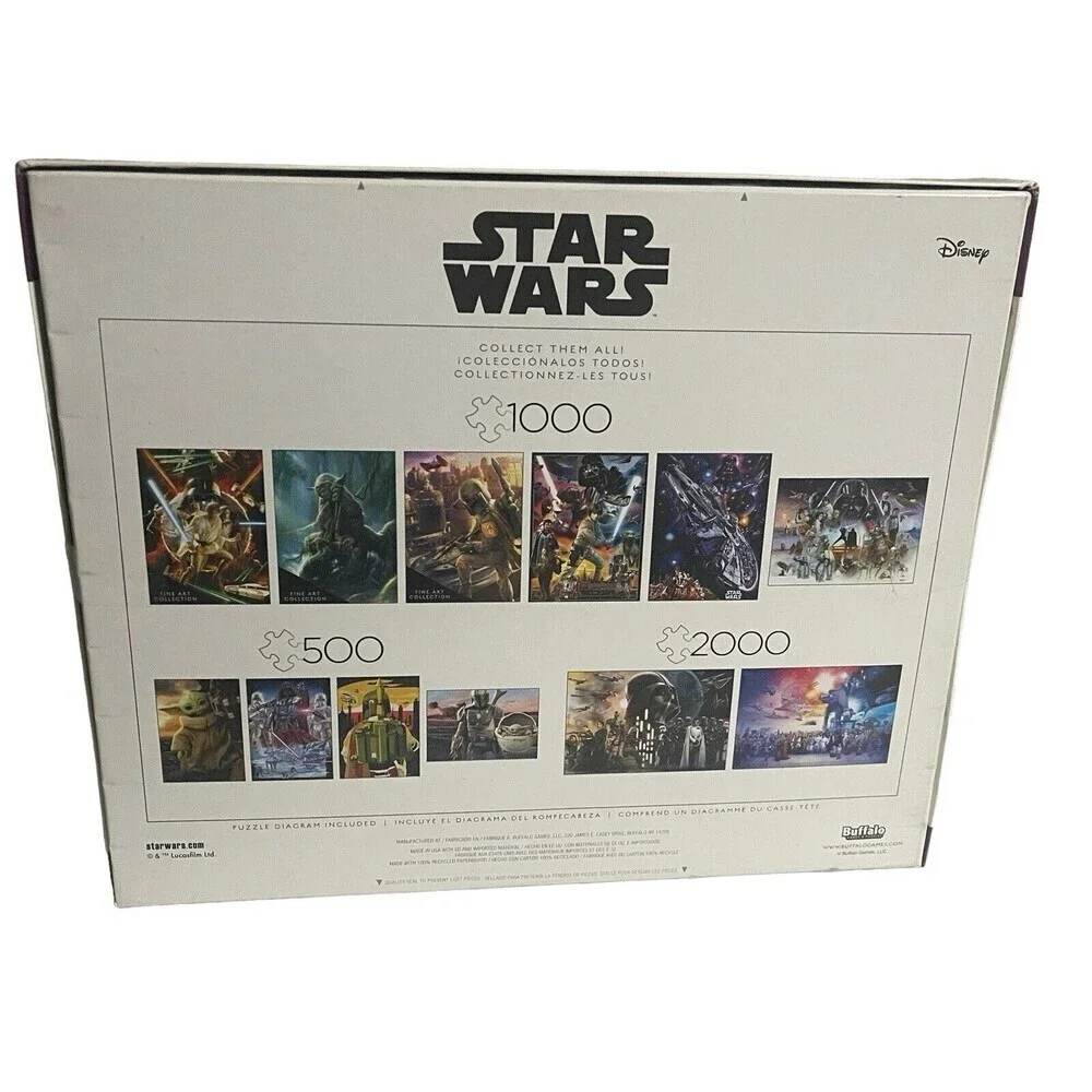 Star Wars Grogu's Journey Mandalorian 2000 P Puzzle Brand Buffalo Games